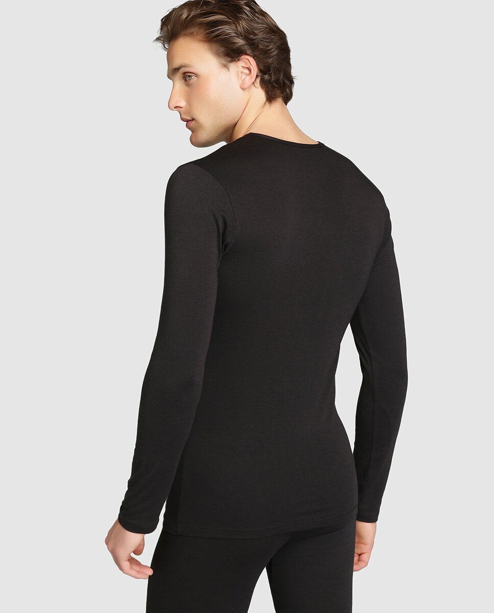 Camiseta interior de hombre Abanderado negra - Negro Negro-2