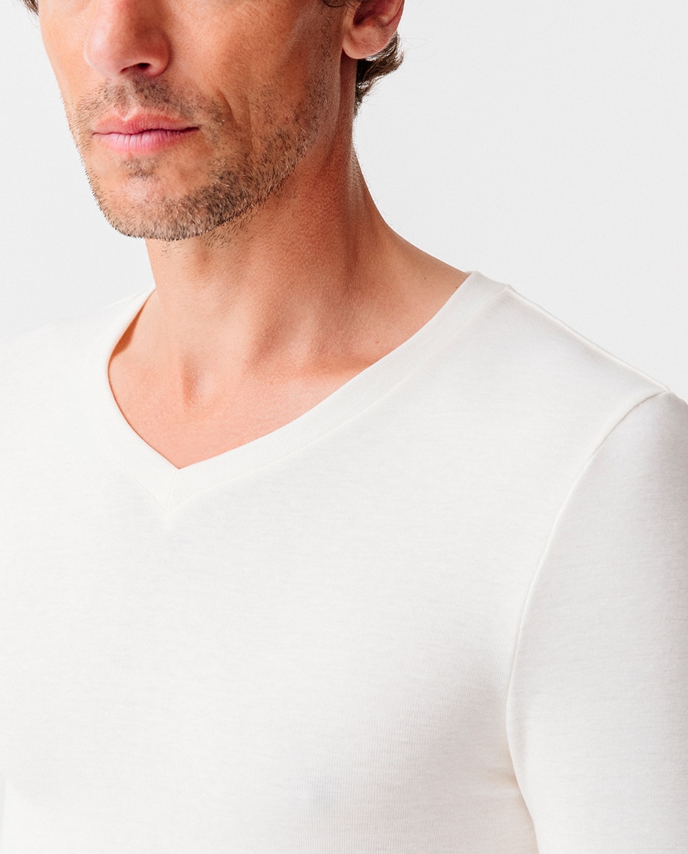 Camiseta interior de hombre térmica Sensitive Thermolactyl grado 3 blanca - Damart - Blanco Blanco-3