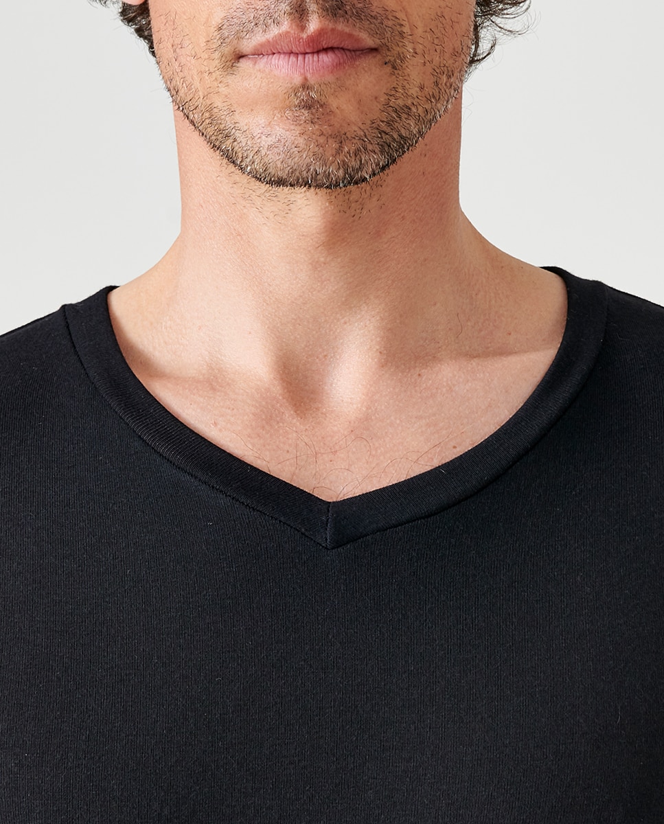Camiseta interior de hombre térmica Sensitive Thermolactyl grado 3 negra - Damart - Negro Negro-3