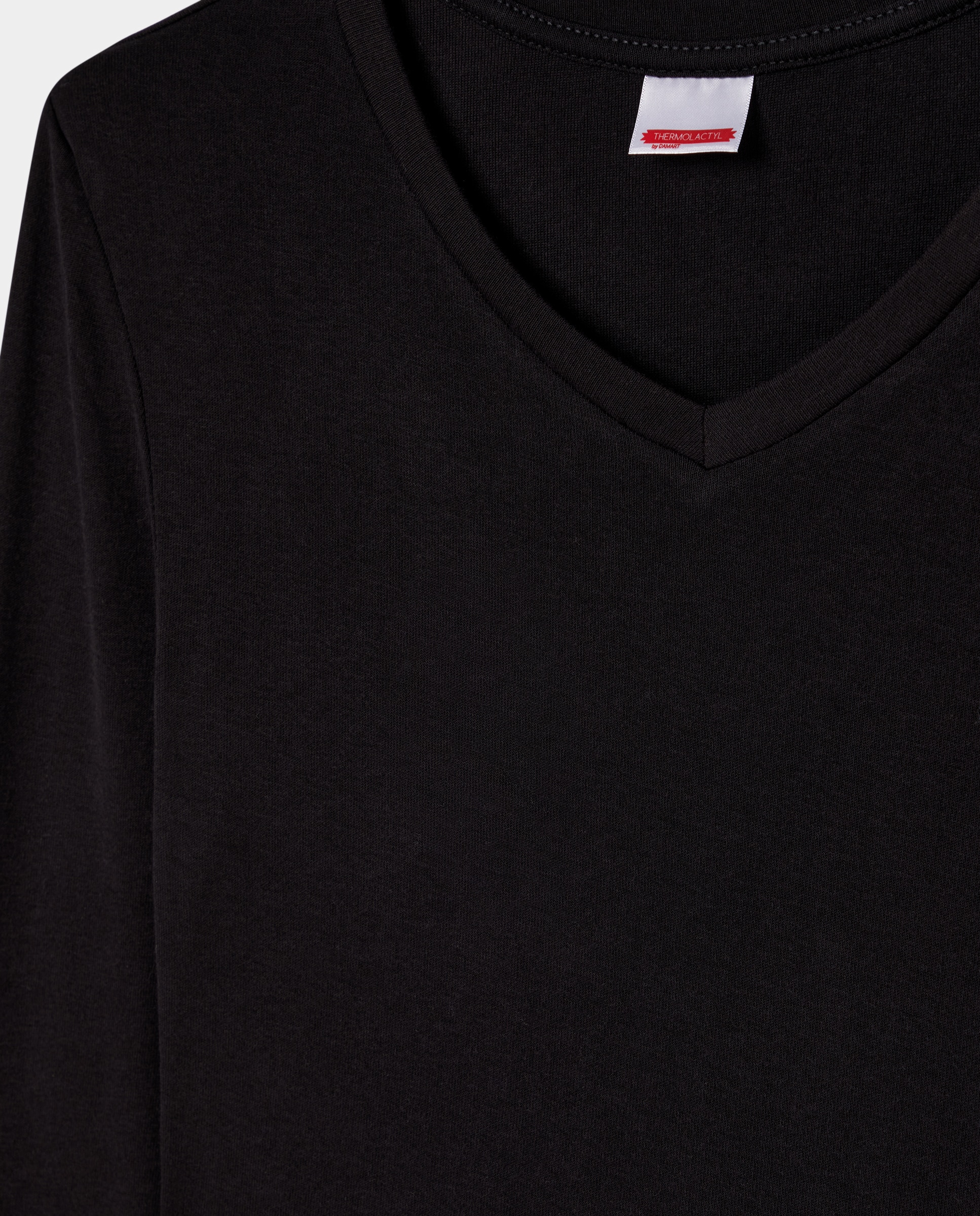 Camiseta interior de hombre térmica Sensitive Thermolactyl grado 3 negra - Damart - Negro Negro-5