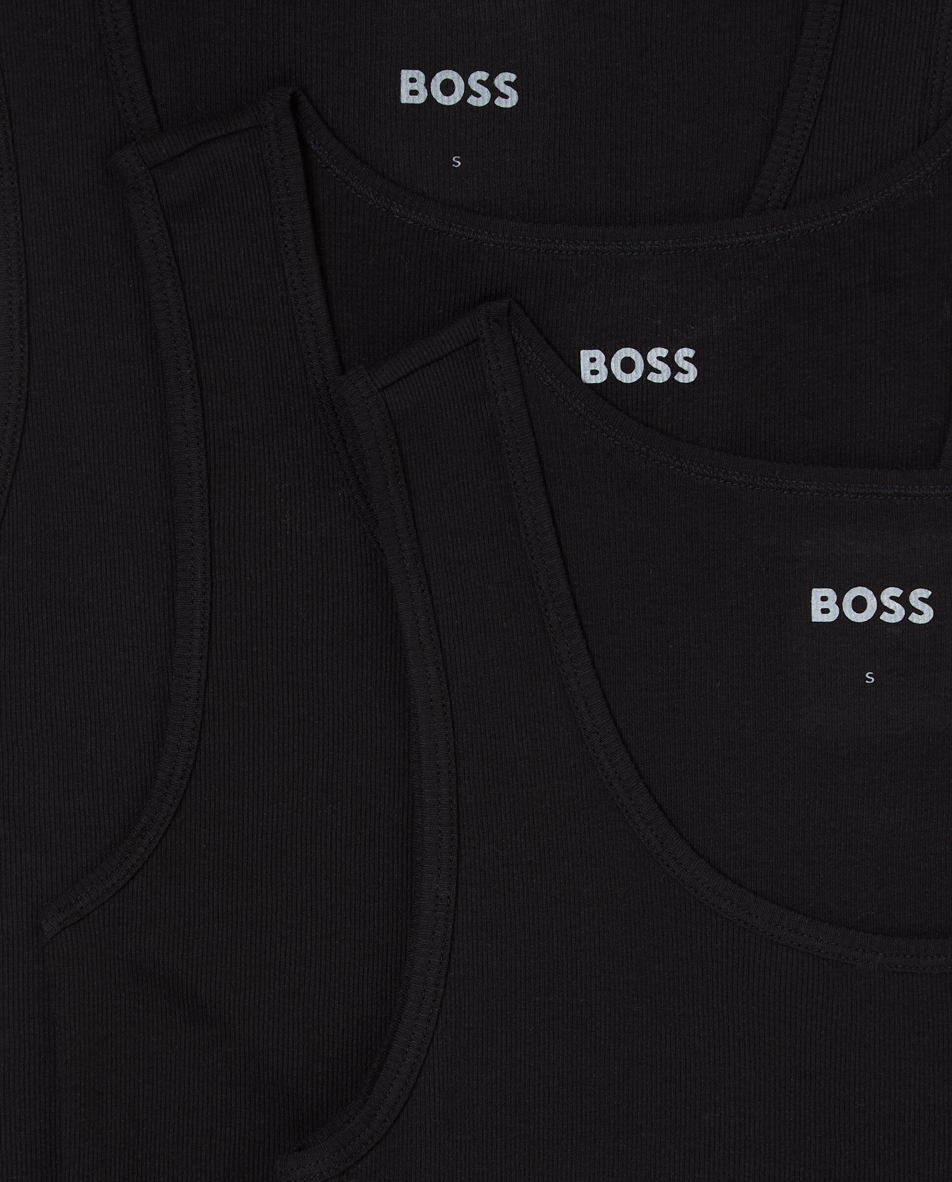 Pack de tres camisetas sin mangas de hombre color . - Boss - Negro Negro-4