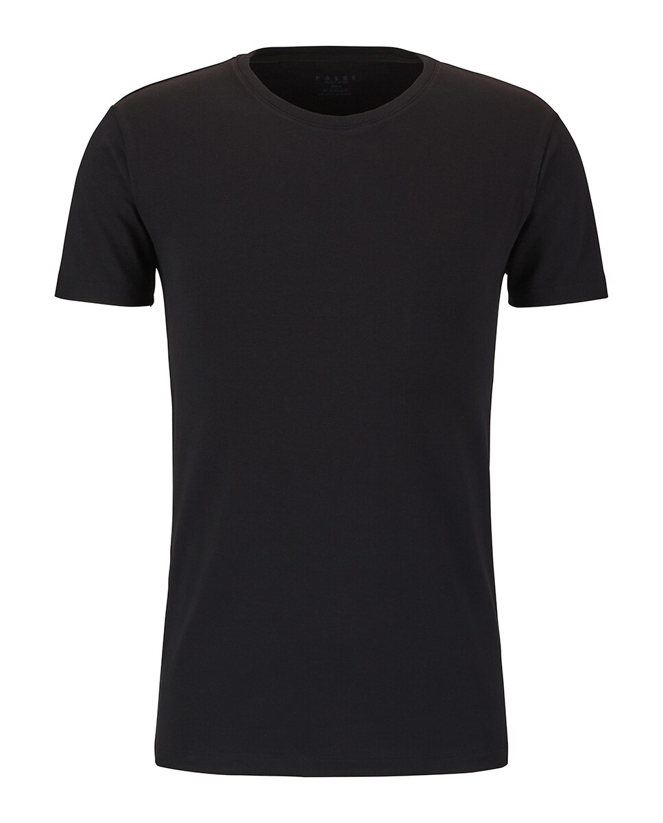 Camiseta lisa de manga corta de hombre - Falke - Negro Negro-7