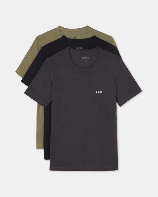 Imagem 0 de Pack de Três T-shirts Variadas em Algodão