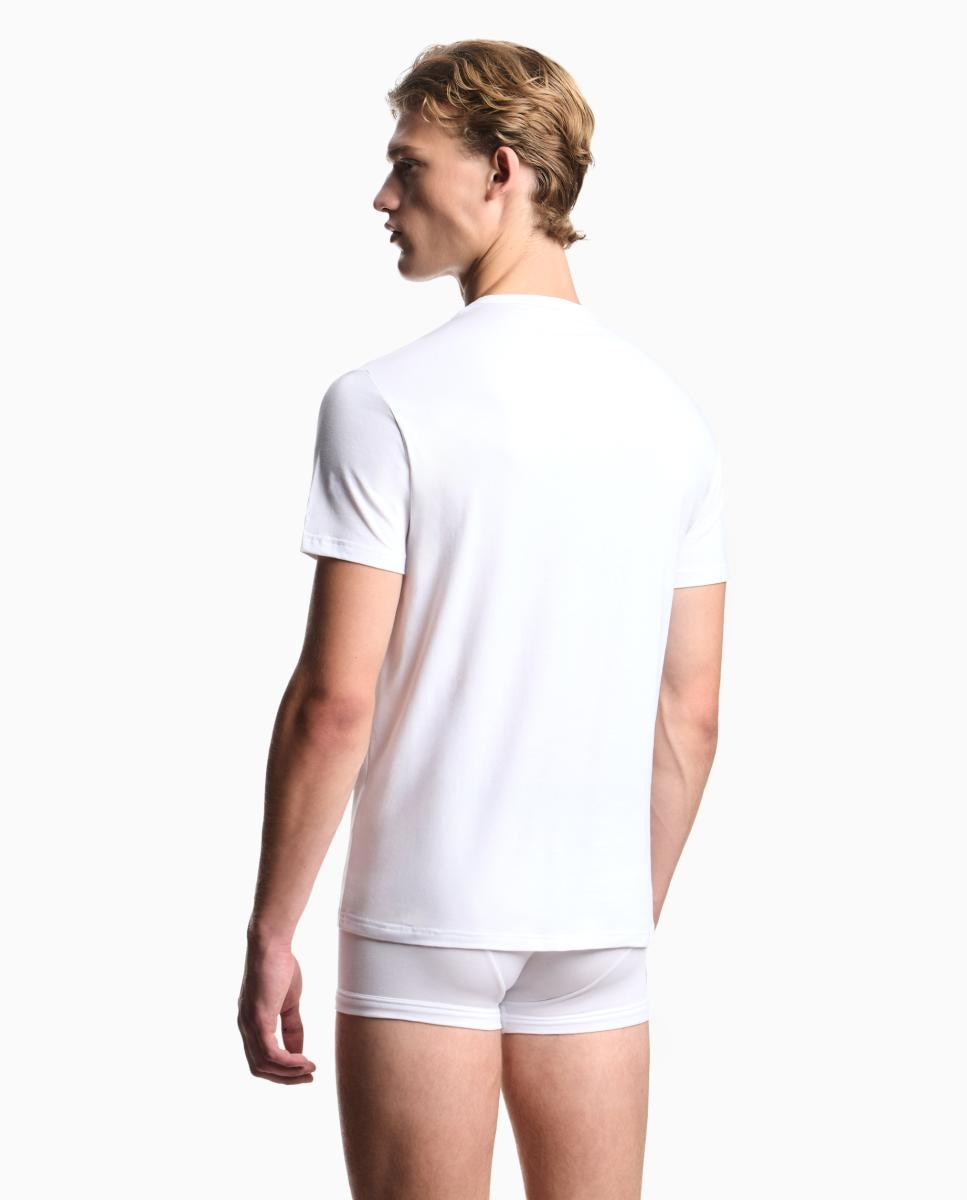 Pack de Duas T-shirts de Algodão Branco-2