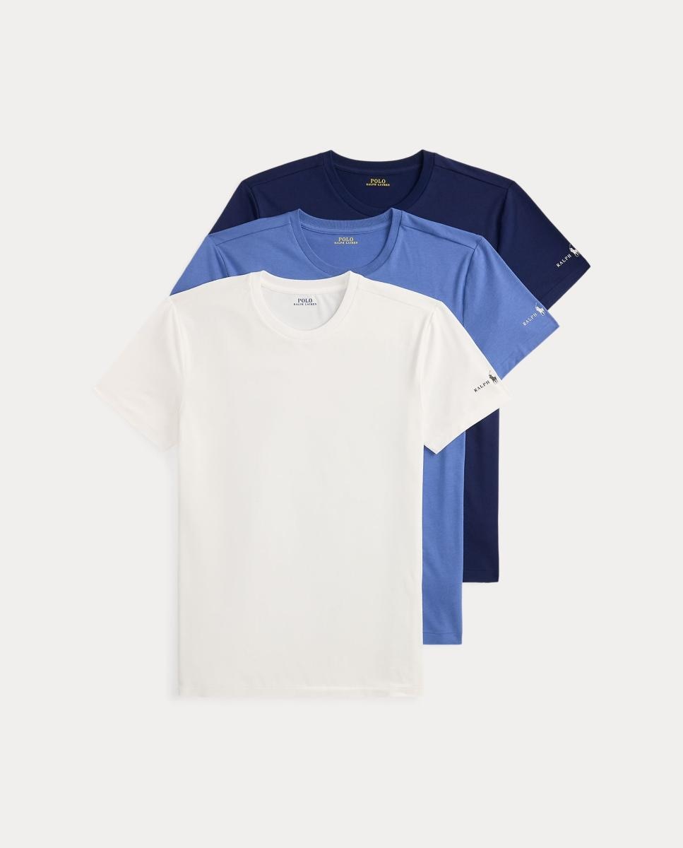 Pack de 3 Camisolas Interiores de Algodão Azul-5