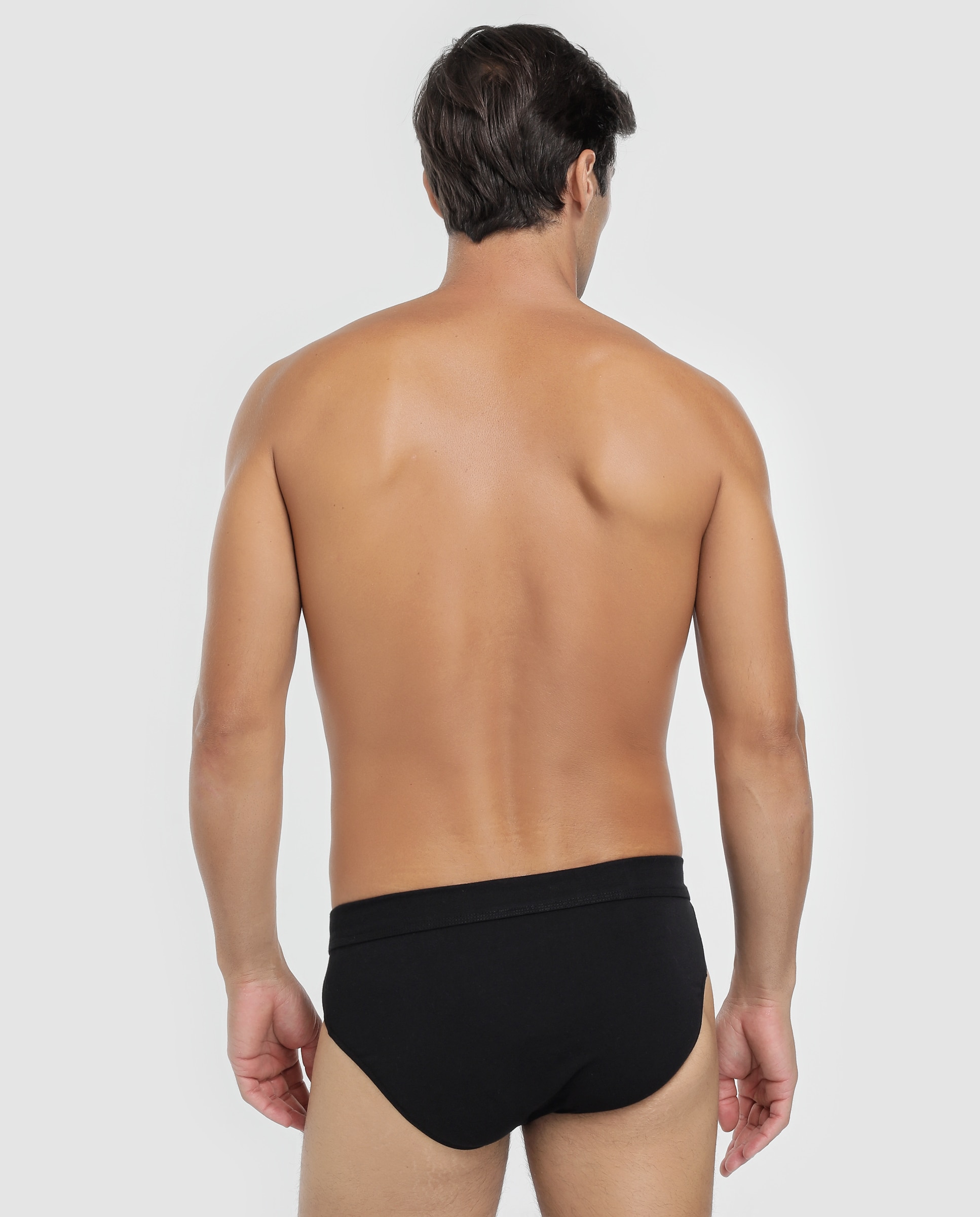 Slip de malha de homem Impetus preto liso Preto-2