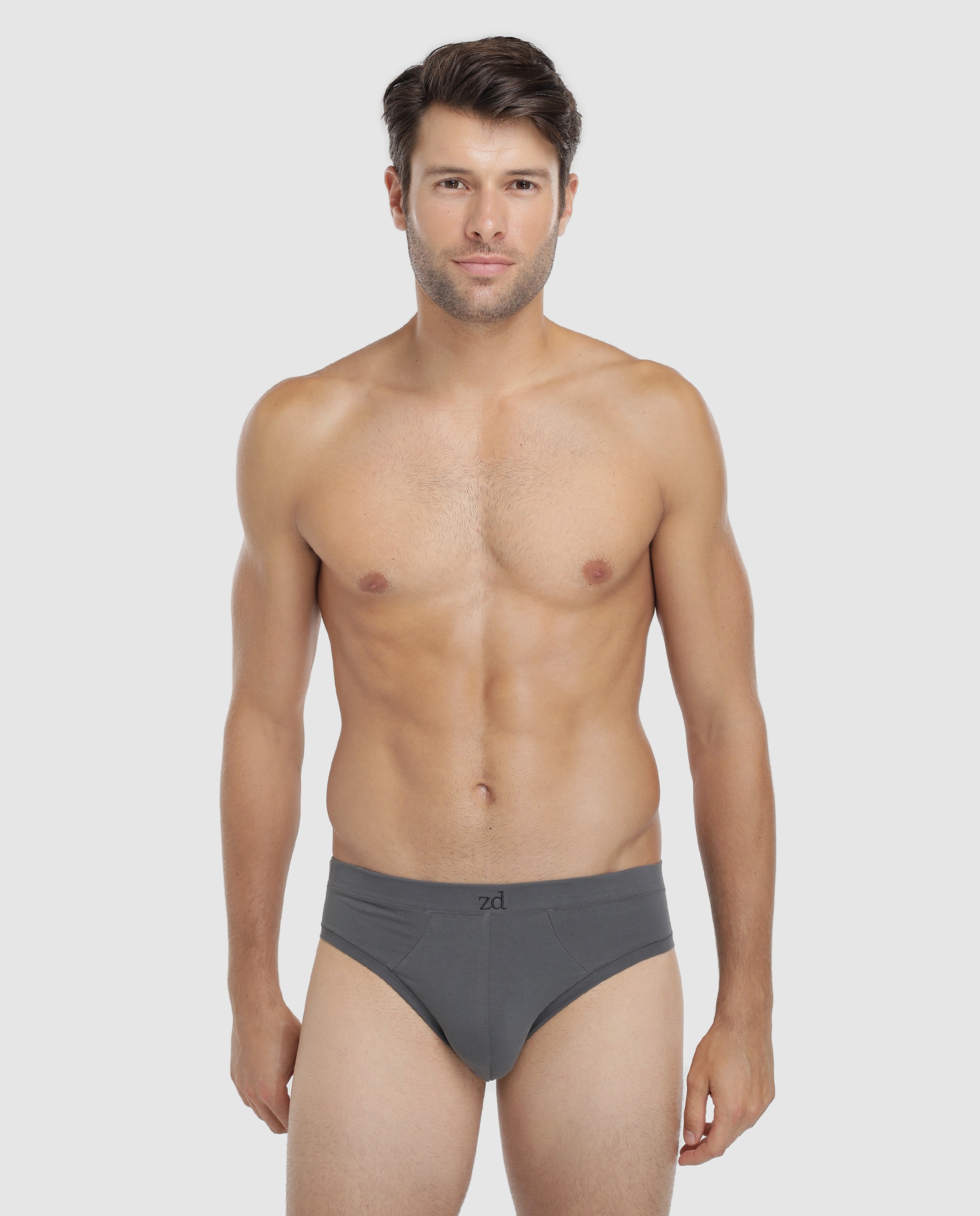Imagen 1 de Slip con algodón orgánico de hombre gris Gris