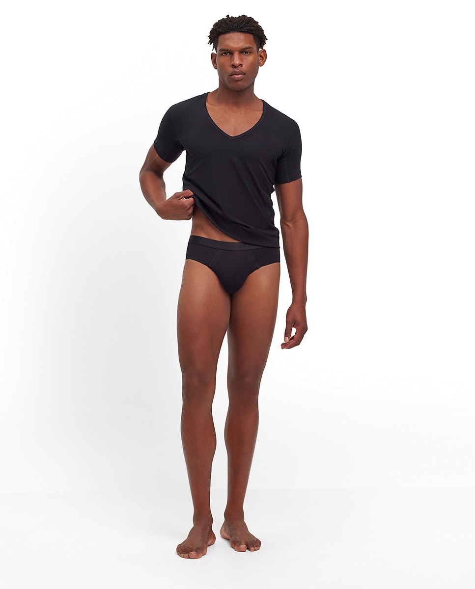 Slip Liso de Algodão Preto-6