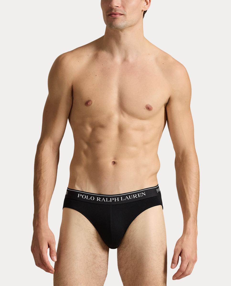 Pack tres slips algodón de hombre - Polo Ralph Lauren - Negro Negro-2