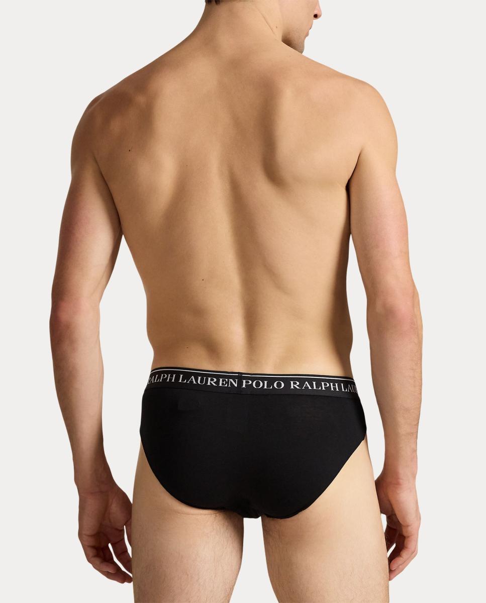 Pack tres slips algodón de hombre - Polo Ralph Lauren - Negro Negro-3