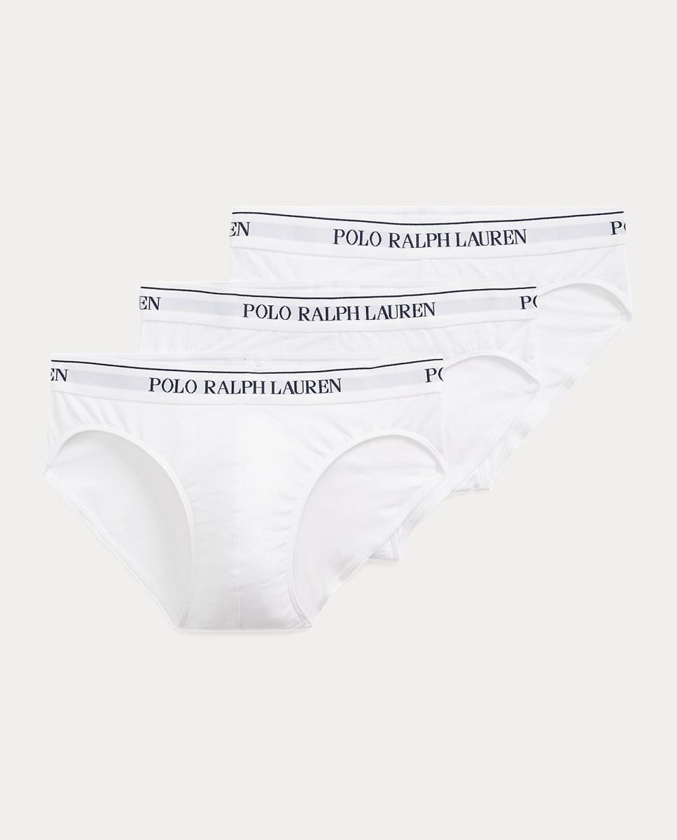 Pack de Três Slips de Algodão Branco-1