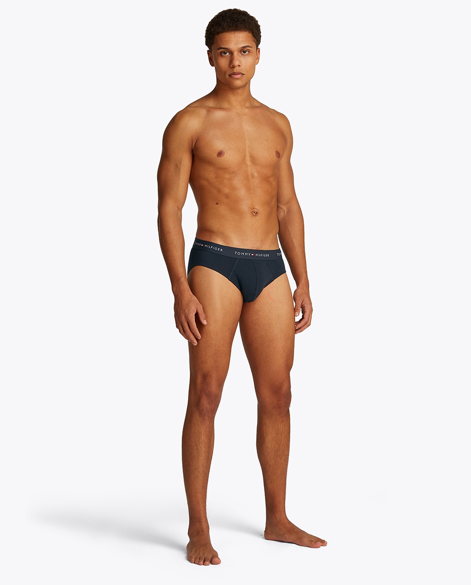 Pack de 3 Slips de Malha Azul-marinho-6