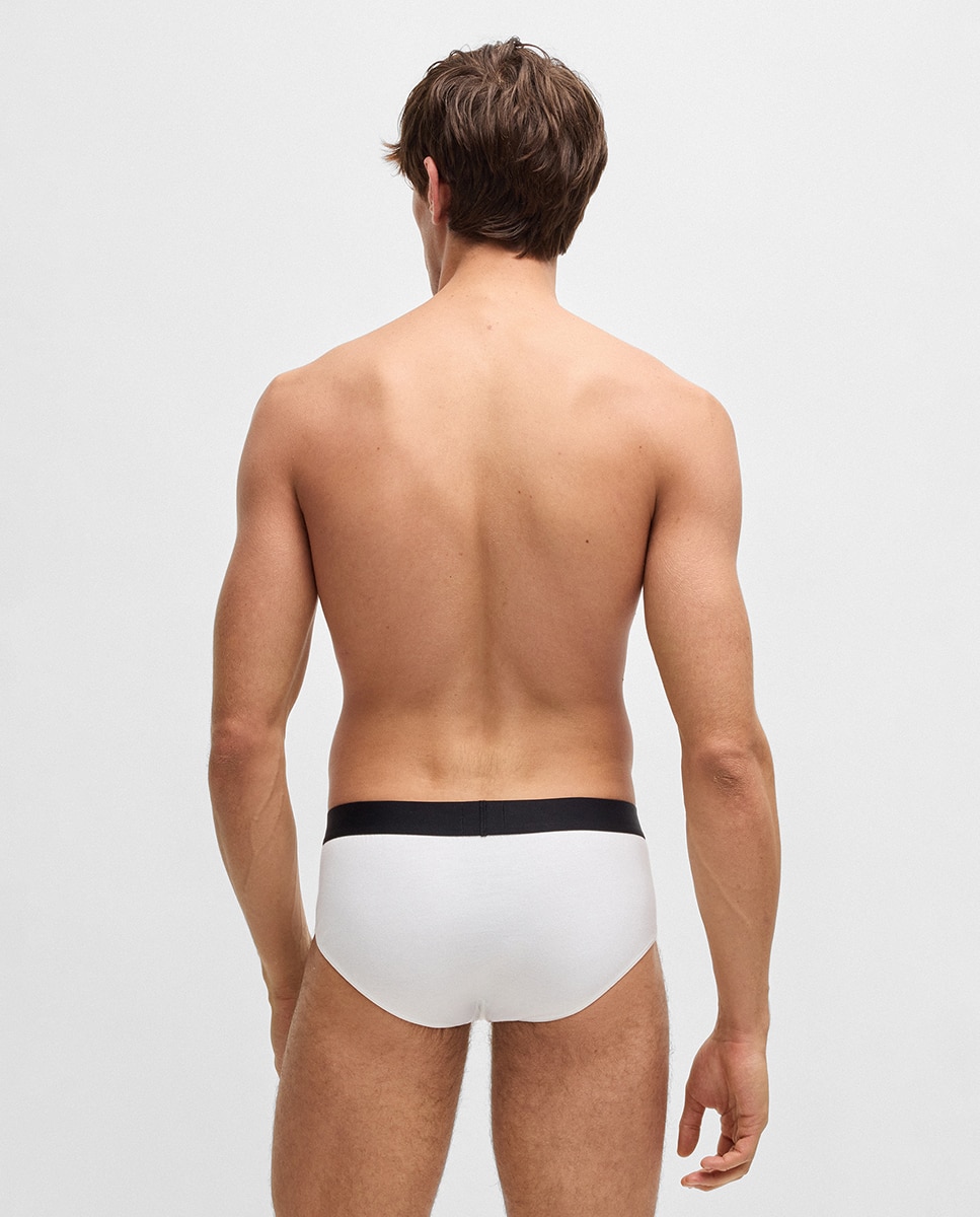 Pack de Três Slips de Algodão Branco-4