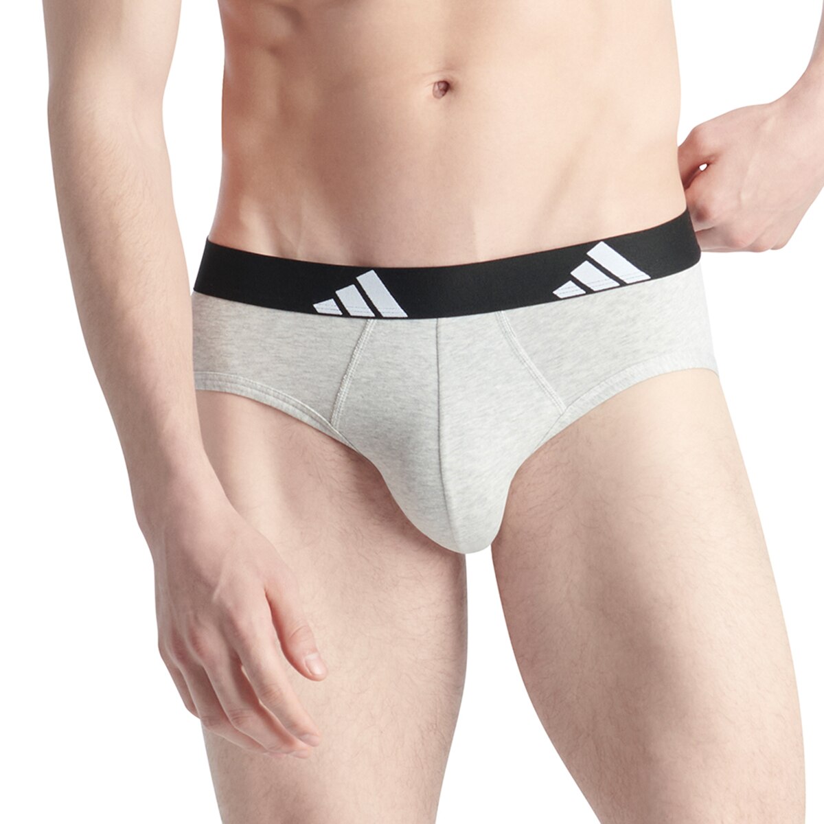 Pack de tres slips - adidas - Blanco Blanco-5