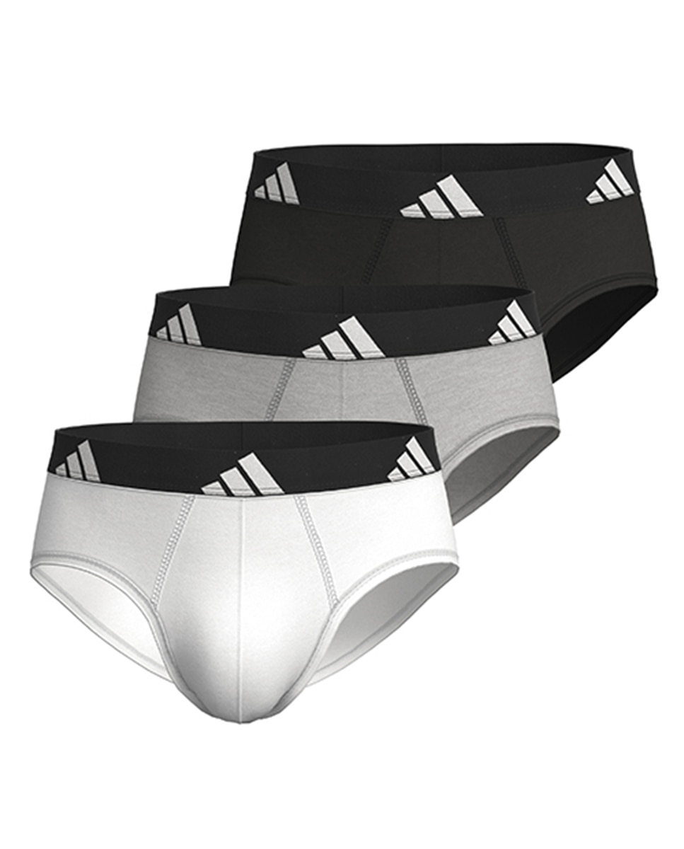 Pack de tres slips - adidas - Blanco Blanco-10