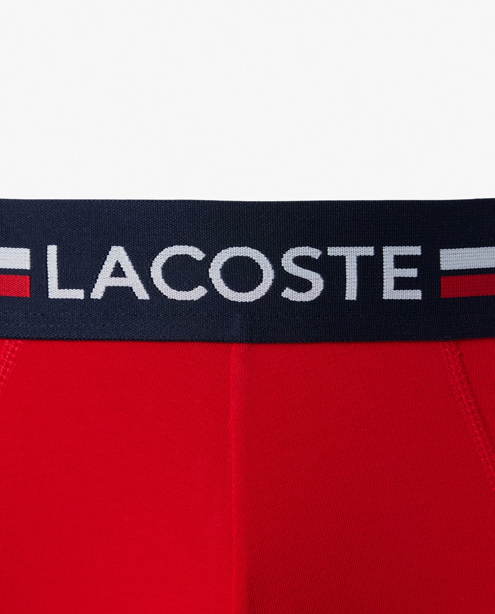 Pack de 3 Boxers de Algodão Monocromáticos com Logótipo na Cintura Multicolor-8