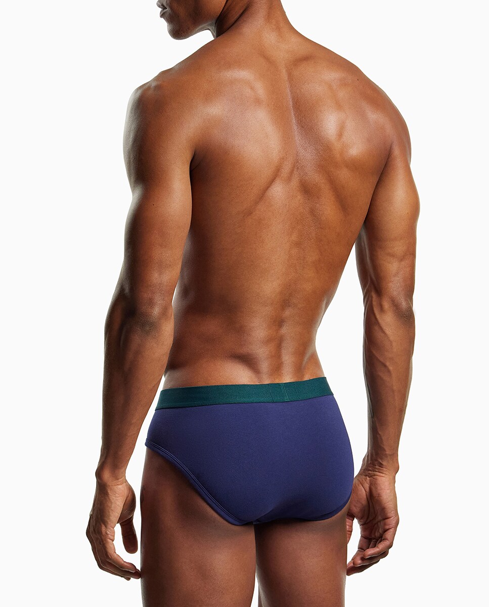 Pack de Três Slips de Algodão Multicolor-3