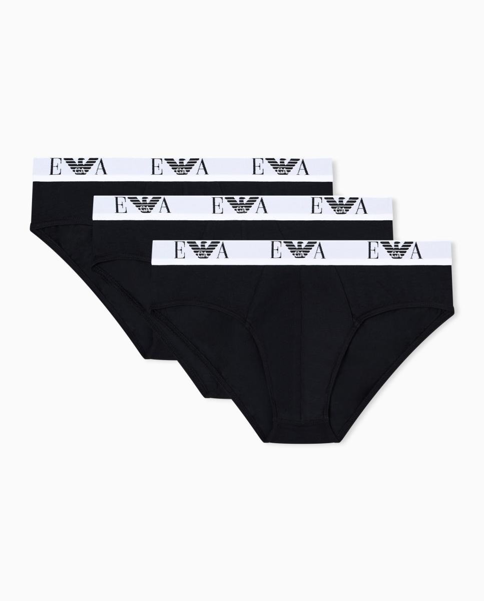 Pack de Três Slips de Algodão Preto-5