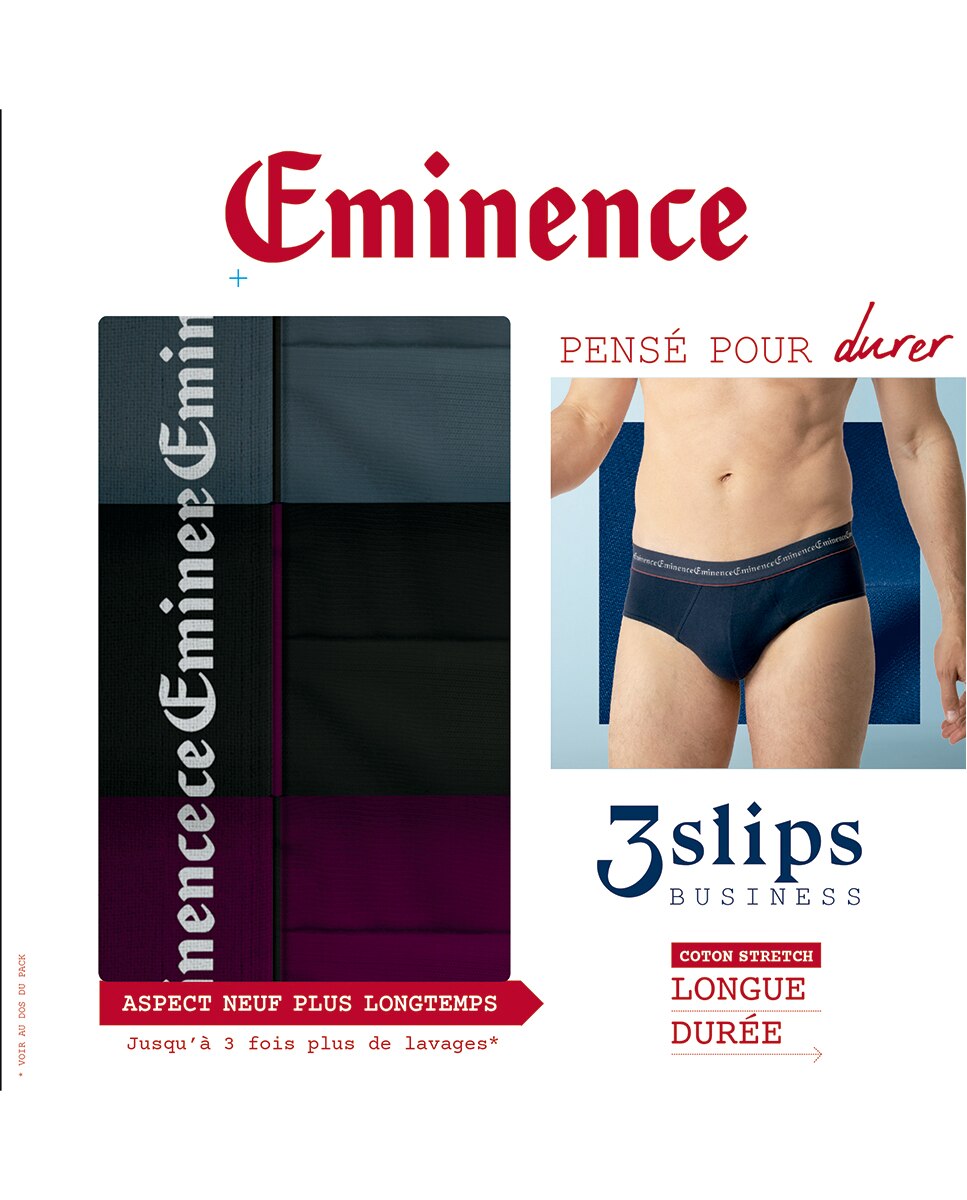 Pack de 3 Slips de Algodão Elastano Beringela-2