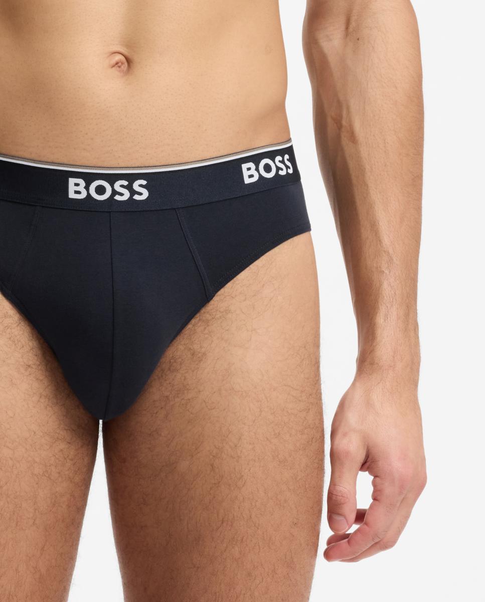 Pack de tres slips de hombre en algodón - Boss - Multicolor Multicolor-3
