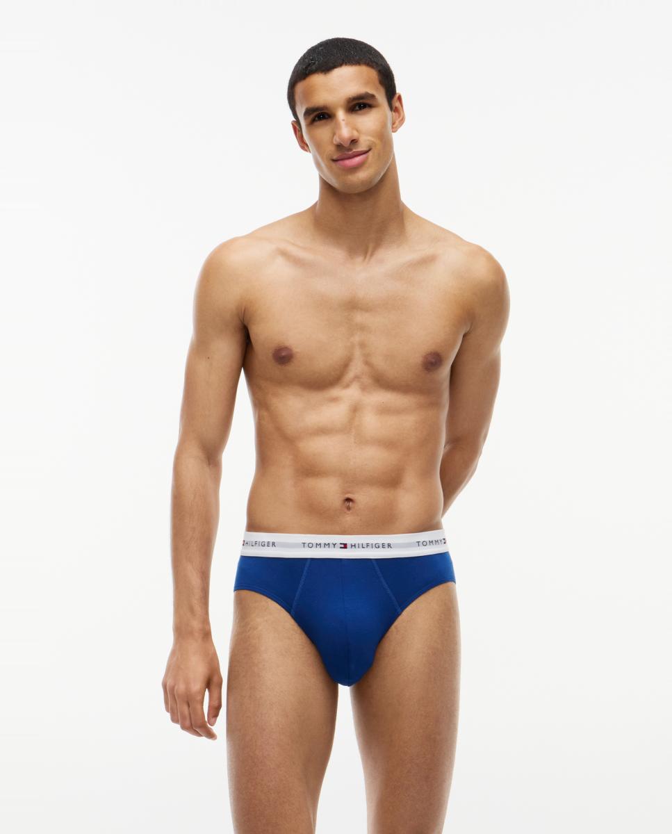 Pack de 3 slips para hombre en colores con cinturilla Tommy - Tommy Hilfiger - Multicolor Multicolor-4