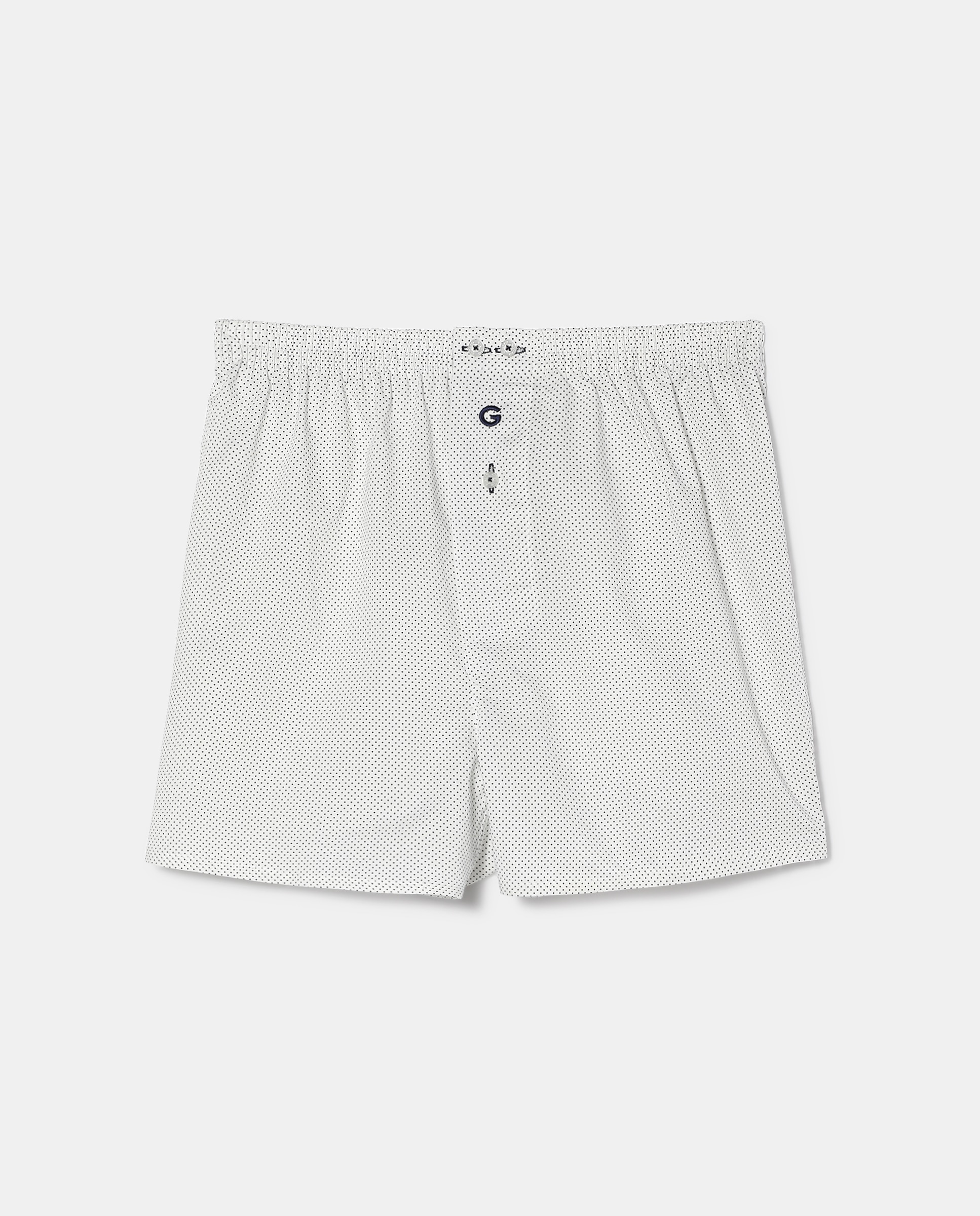 Boxer de tecido de homem Giulio azul com estampado Azul-1