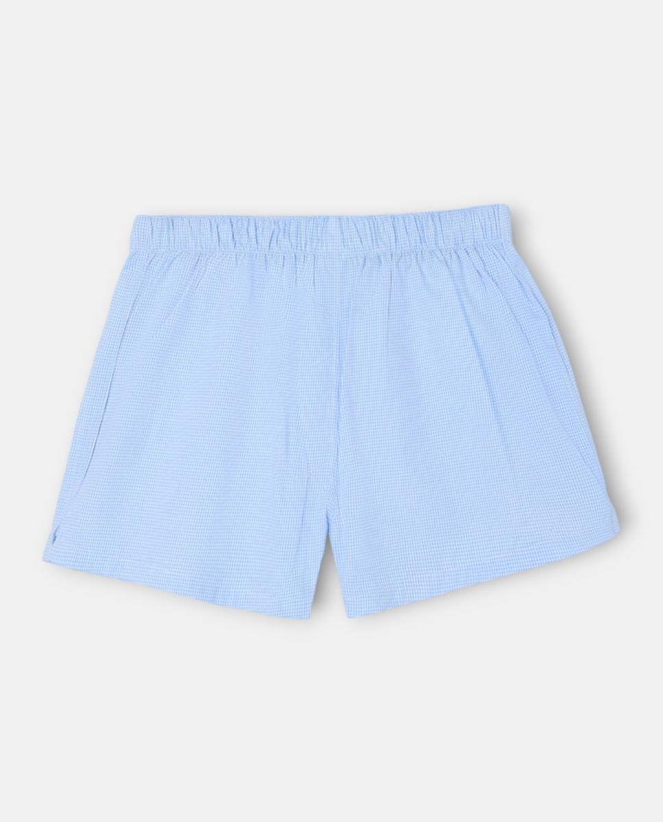 Boxers em Tecido Azul-claro-2