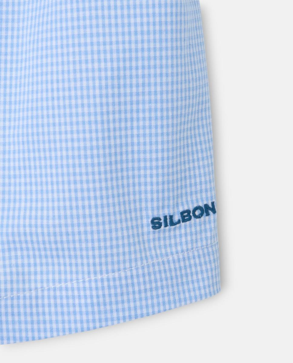 Boxers em Tecido Azul-claro-3