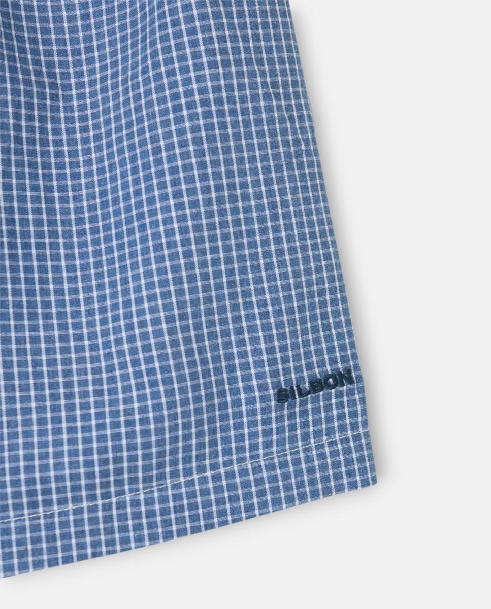 Boxers em Tecido Azul-índigo-3