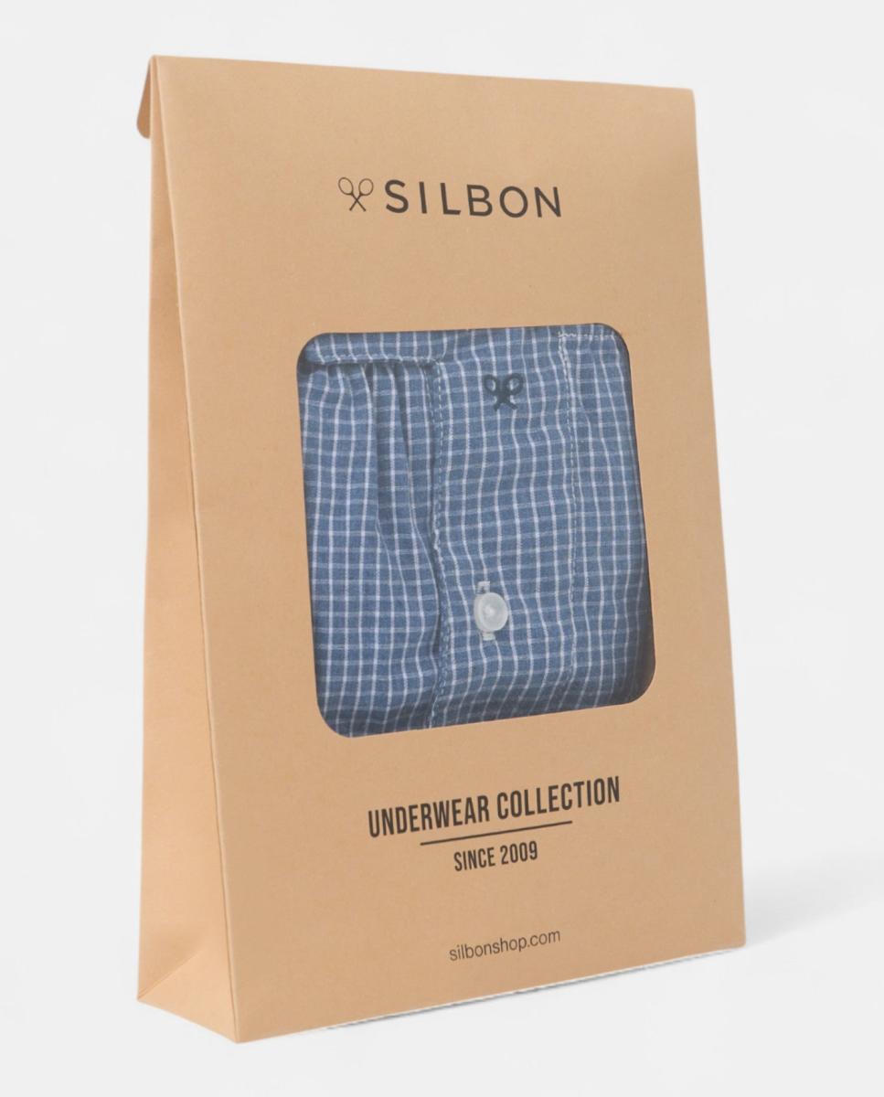 Boxers em Tecido Azul-índigo-4