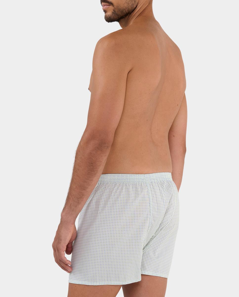 Boxers de Tecido com Costura Americana Verde-3
