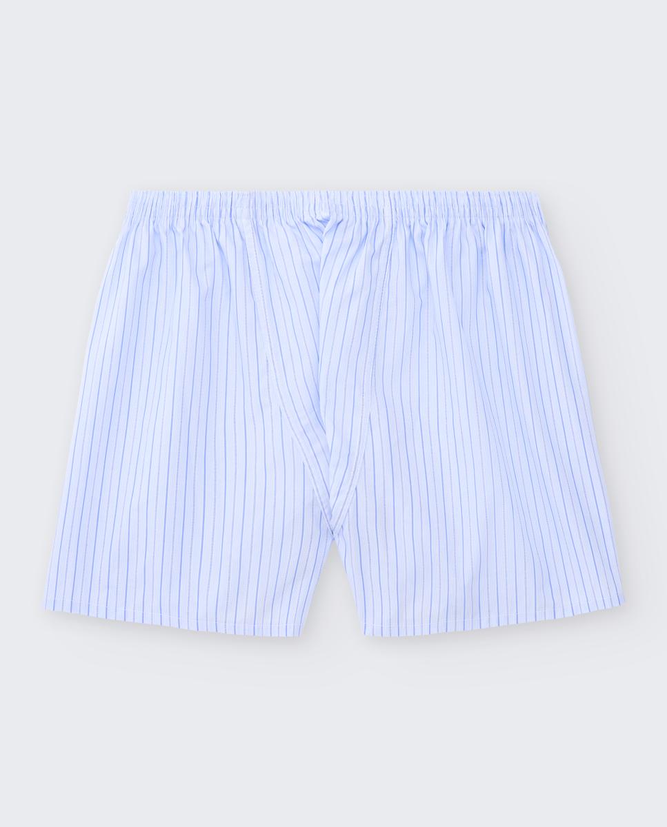 Boxers de Tecido com Costura Americana Celeste-4