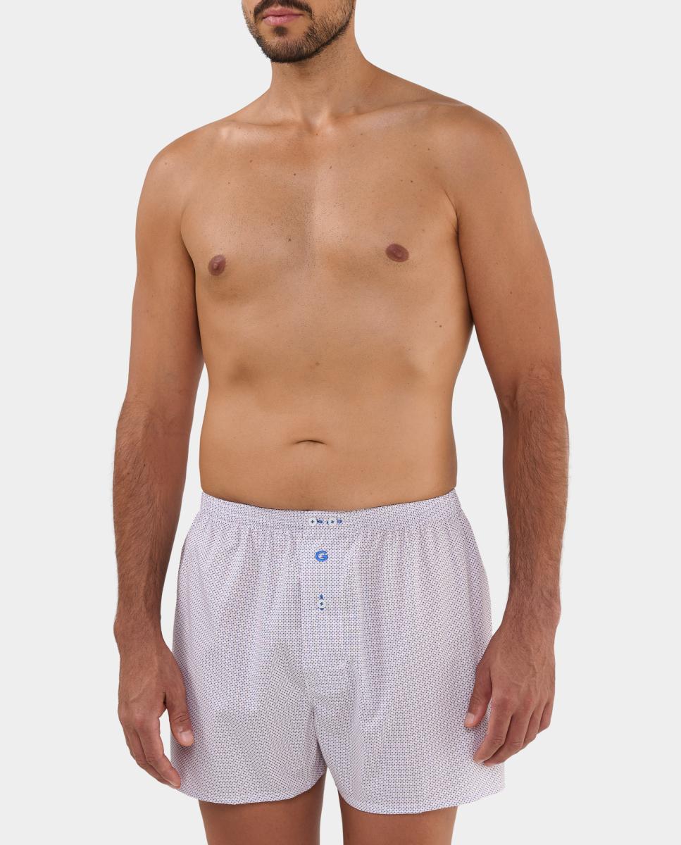 Boxers de Tecido com Costura Americana Grená-2