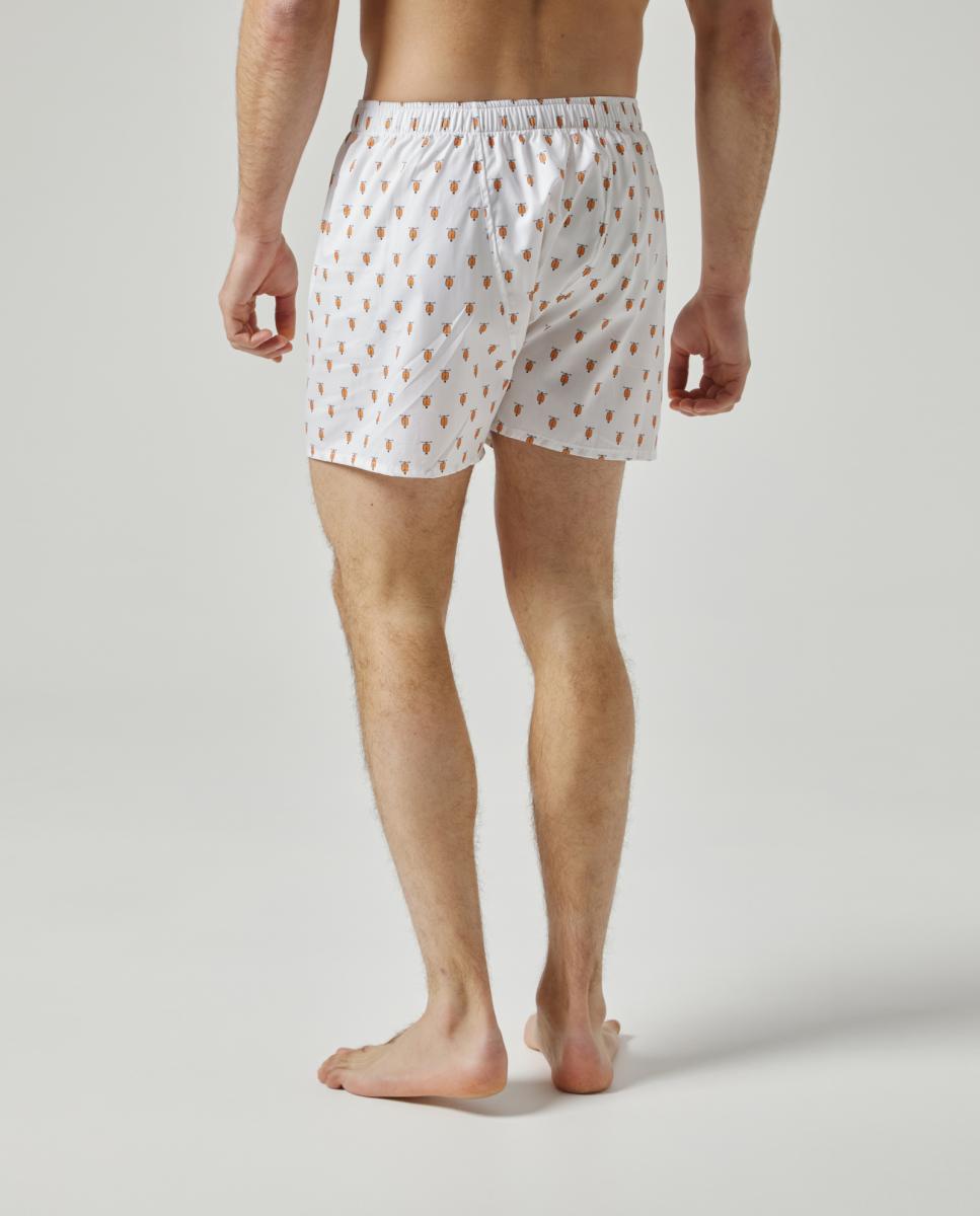 Boxers em Tecido Branco-2