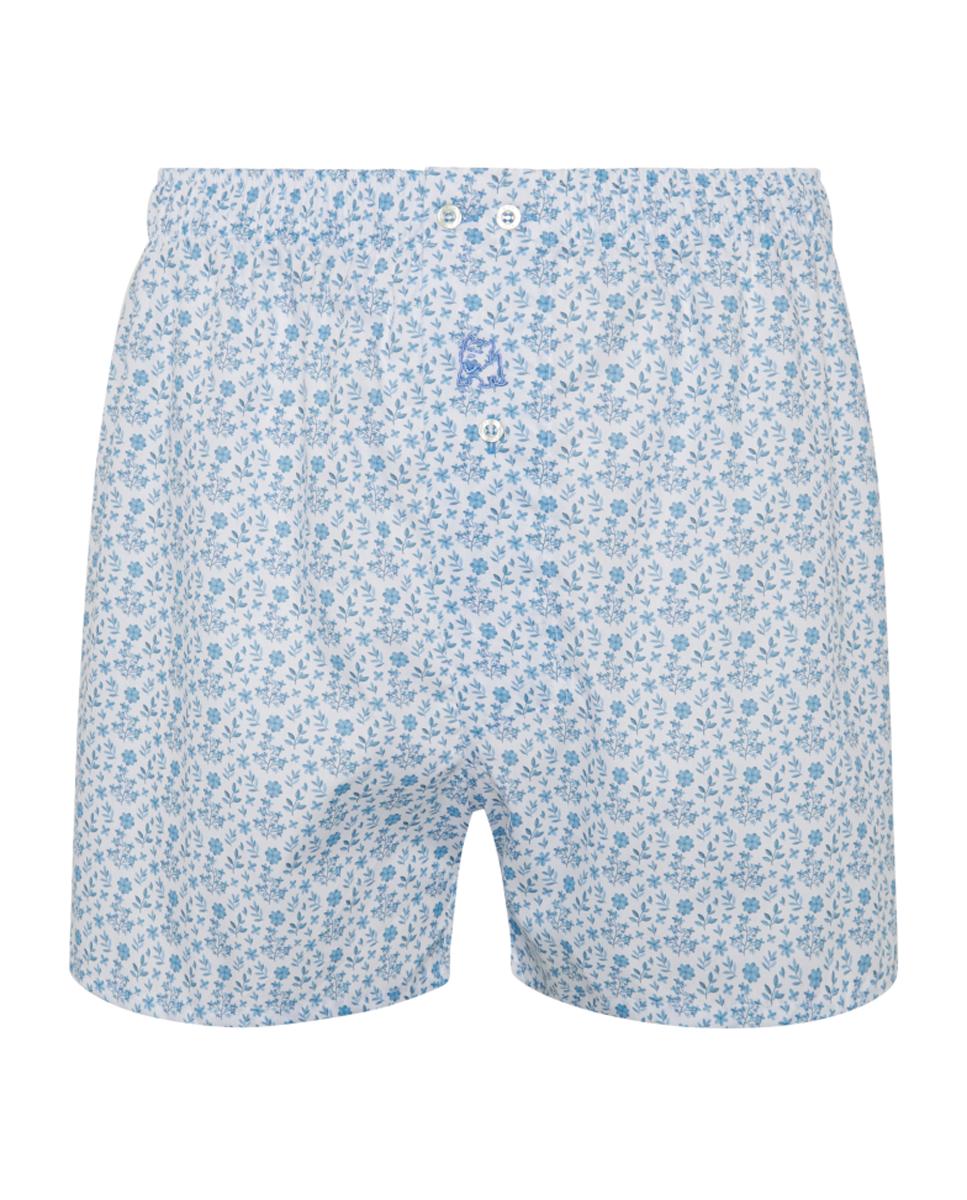 Boxers em Tecido Azul-3