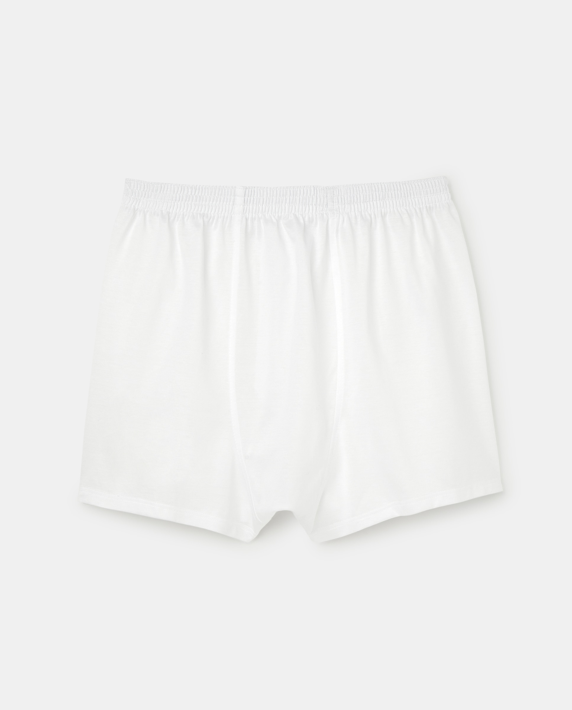 Boxer de punto de hilo de escocia de hombre ZD - Blanco Blanco-2