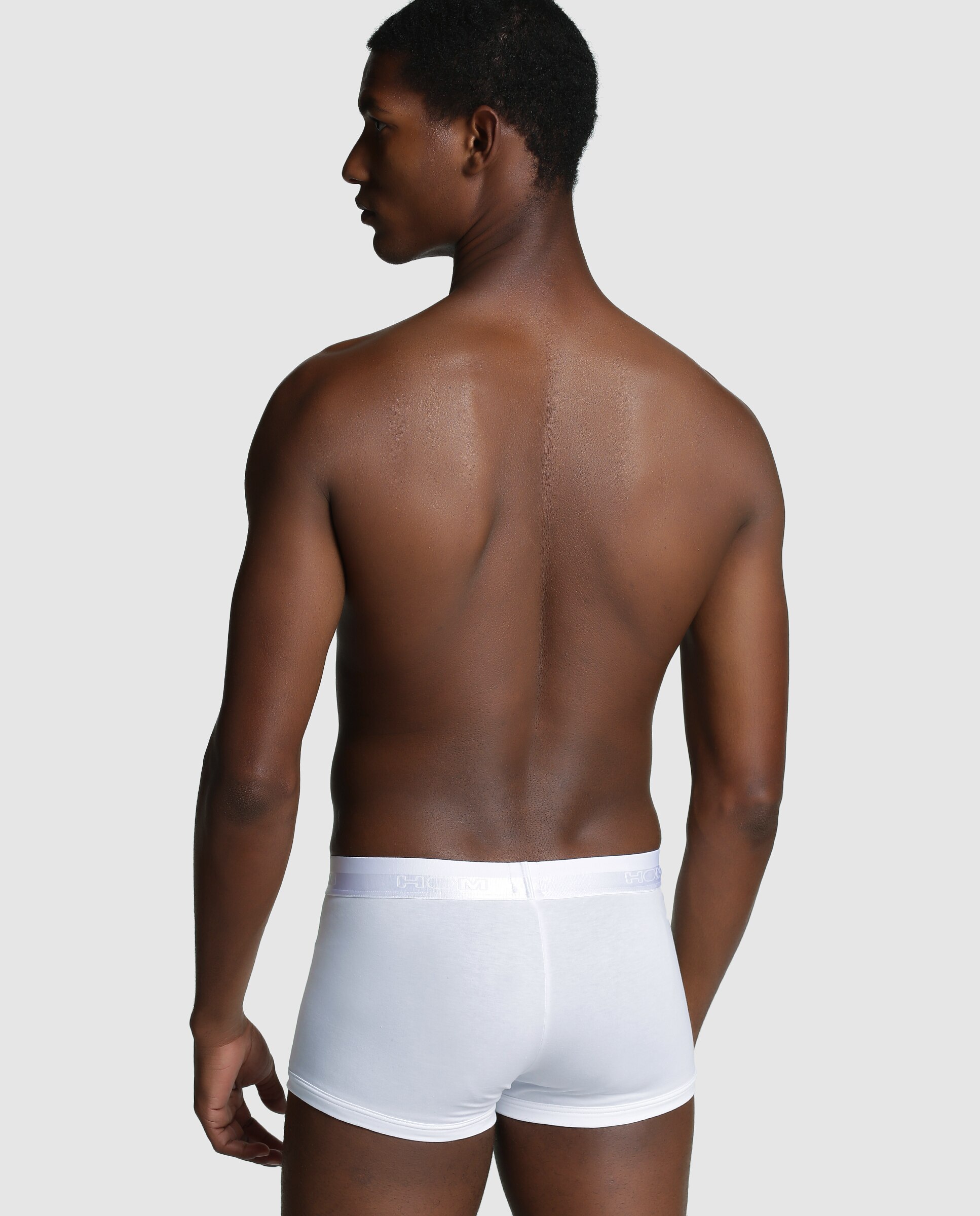 Boxers de malha de homem Hom brancos Branco-2