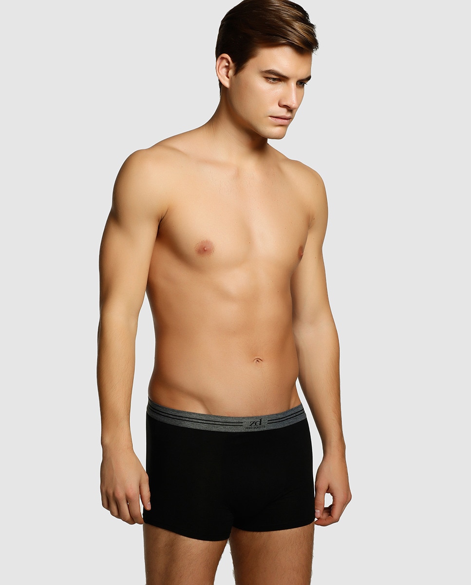 Boxers de homem ZD preto Preto-1