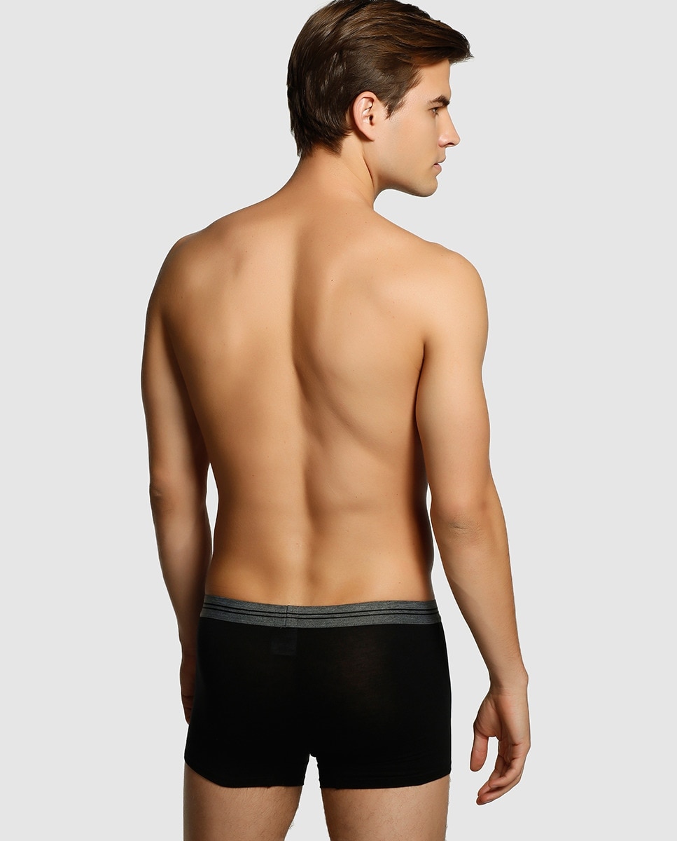 Boxers de homem ZD preto Preto-2