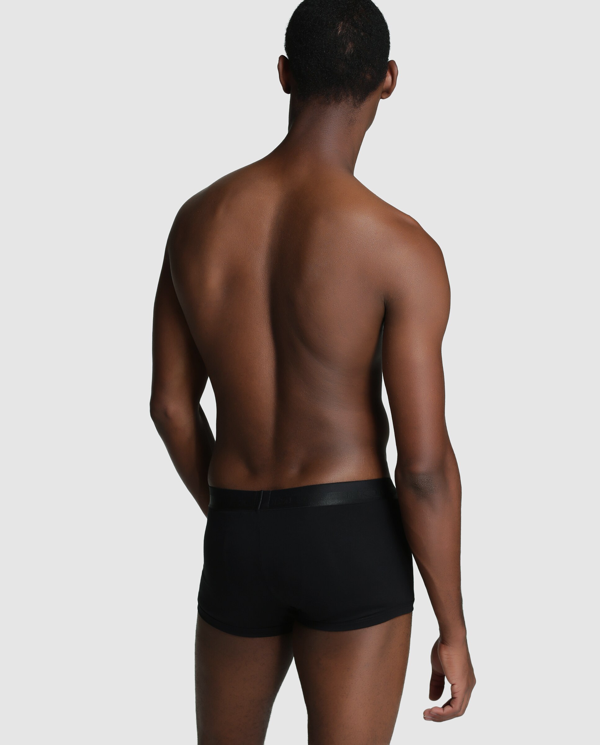 Boxers de malha de homem Hom pretos Preto-2