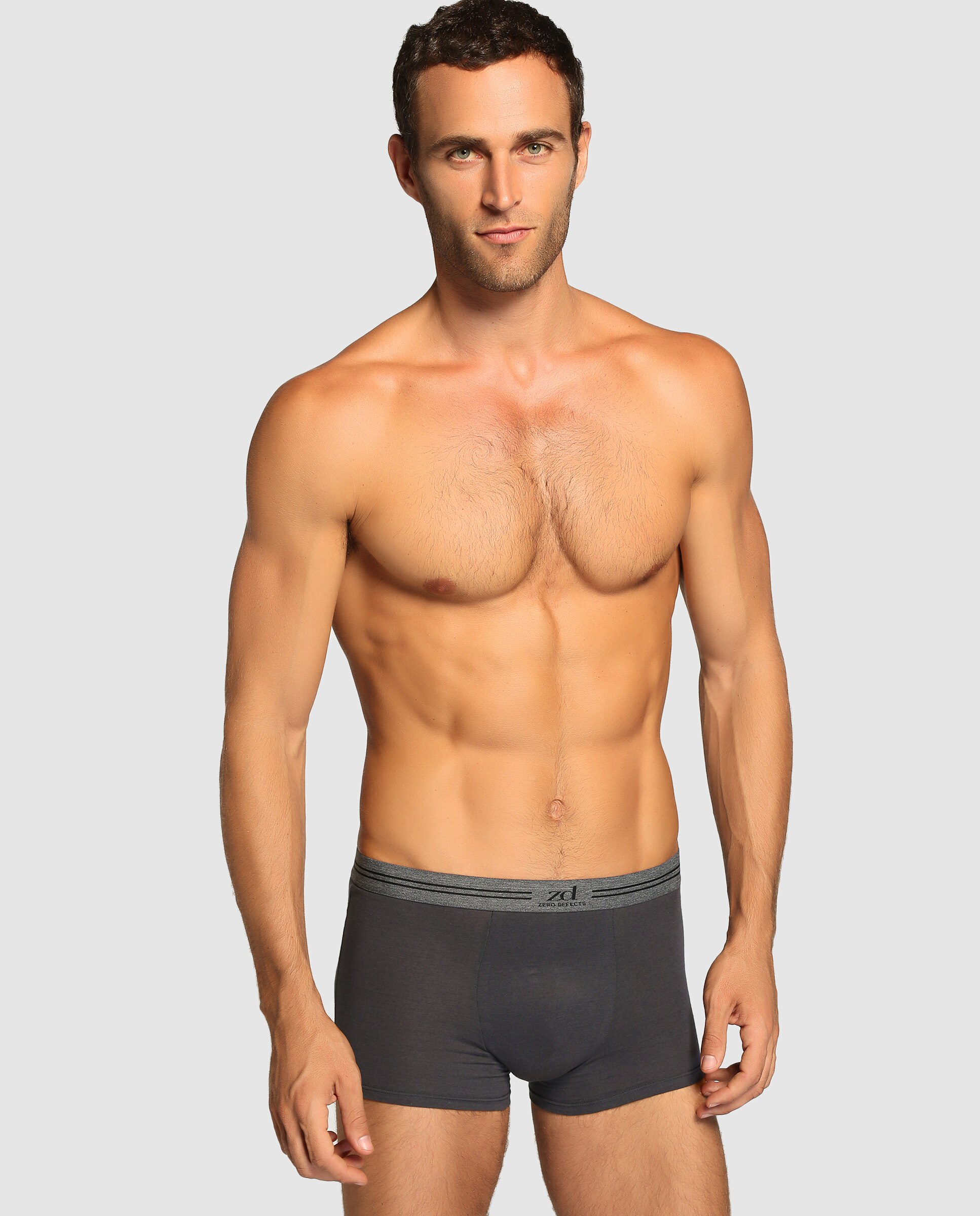 Boxers de homem ZD cinzentos Cinzento-escuro-1
