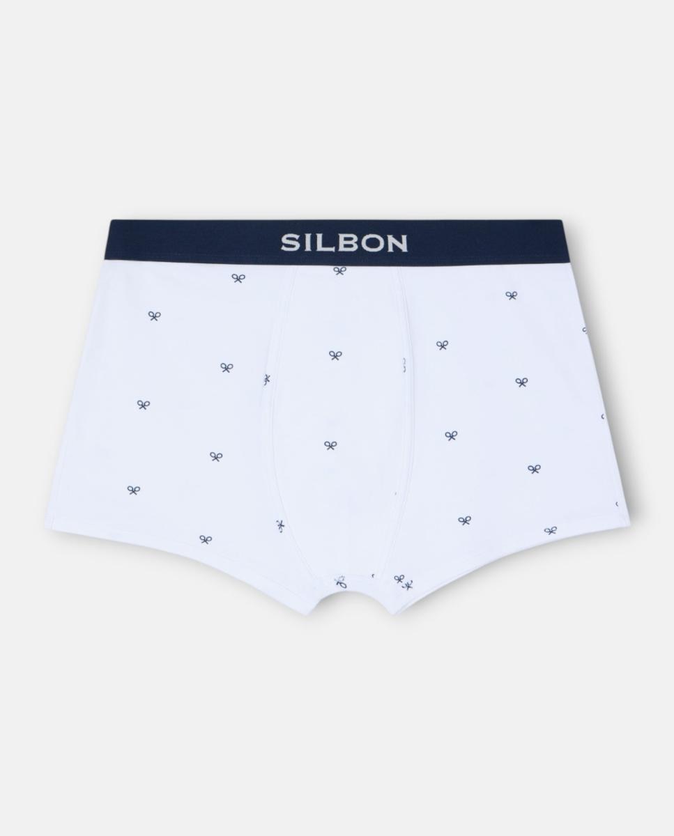 Bóxer punto - Silbon - Blanco Blanco-1