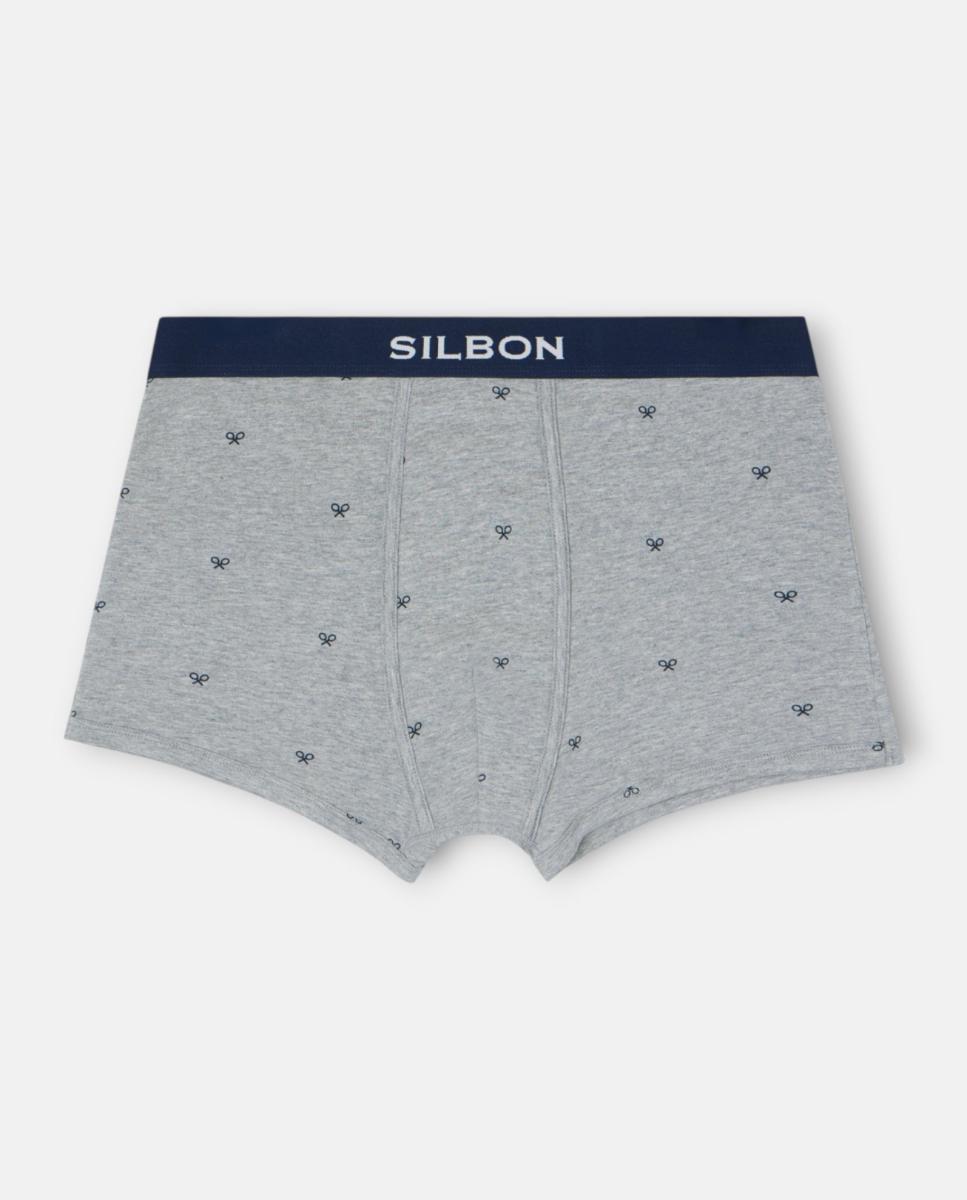 Bóxer punto - Silbon - Gris Gris-1