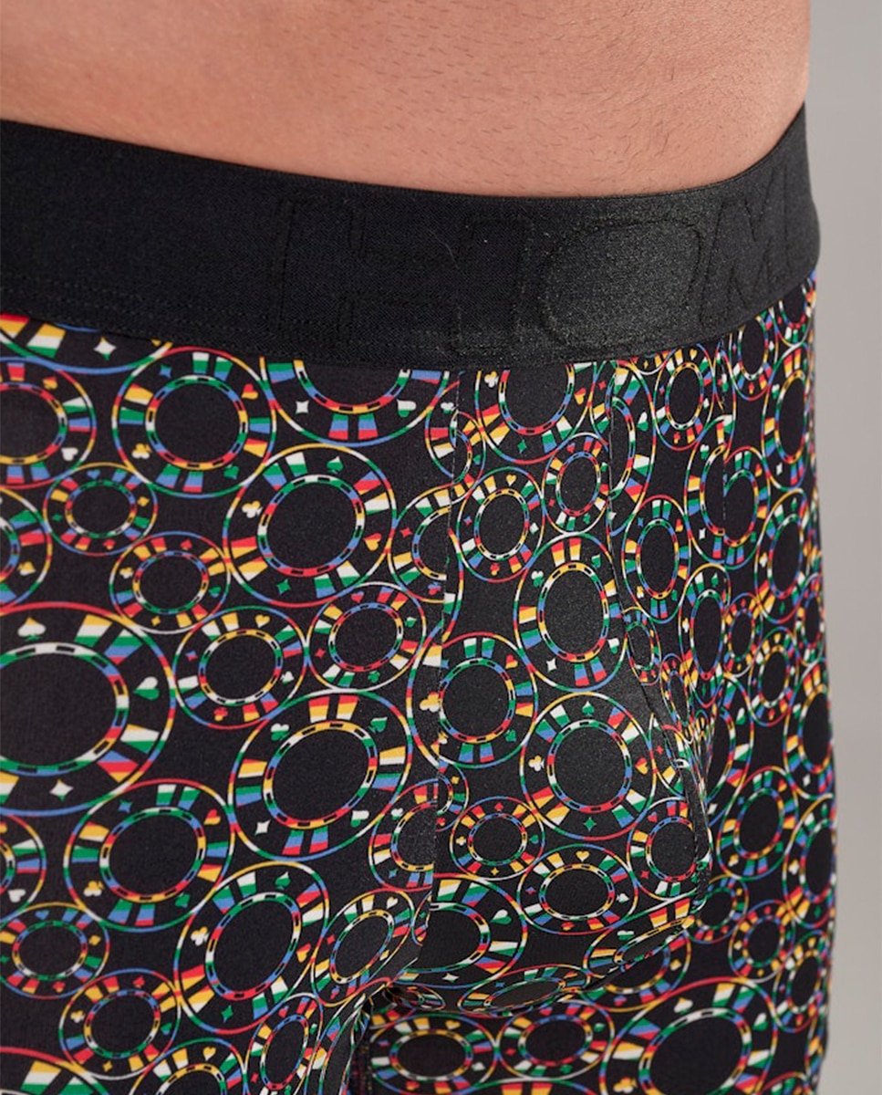 Boxers de Malha Fechados em Modal e Algodão Estampados Multicolor-4