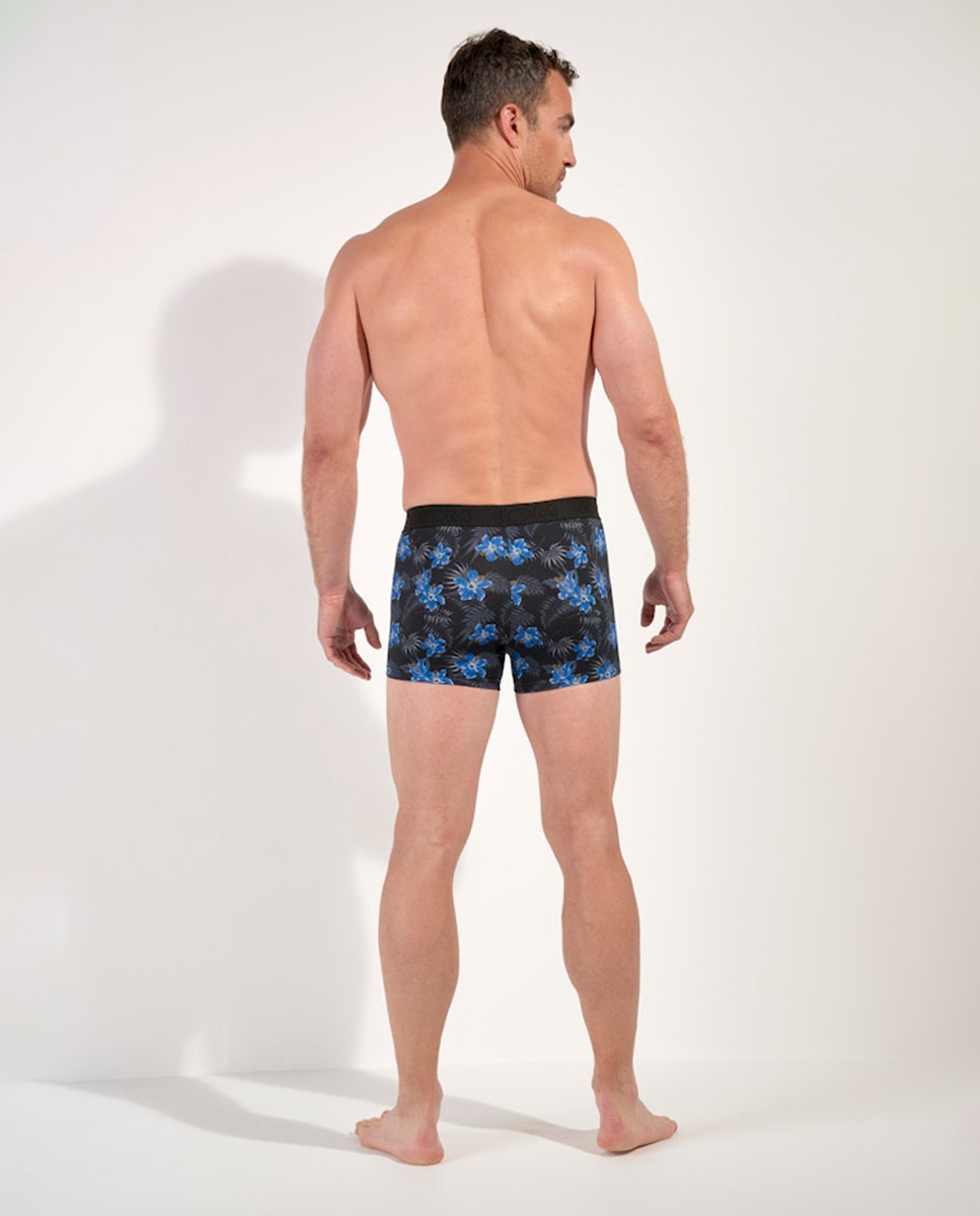 Boxers de Malha Fechados em Modal e Algodão Estampados Multicolor-3