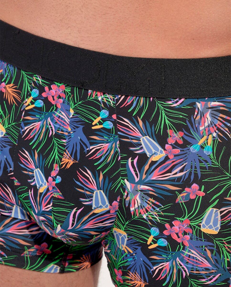 Boxers de Malha Fechados em Poliamida Estampados Multicolor-4