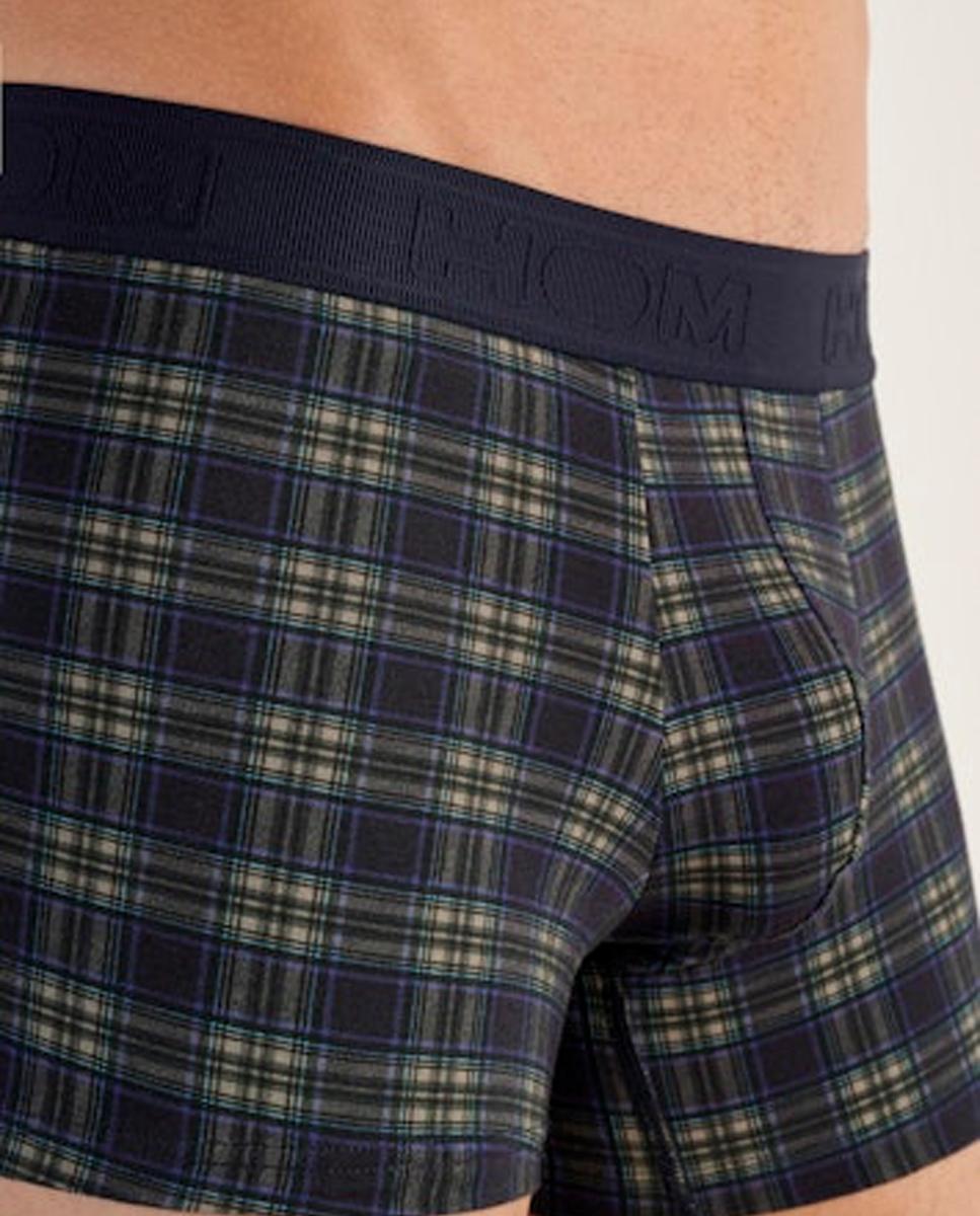 Bóxer de punto cerrado en algodón y modal estampado de hombre - Azul marino Azul marino-4