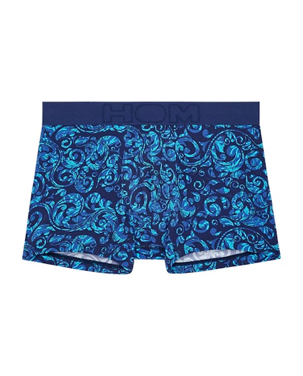 Imagen 0 de Bóxer de punto cerrado en poliamida estampado de hombre Azul marino