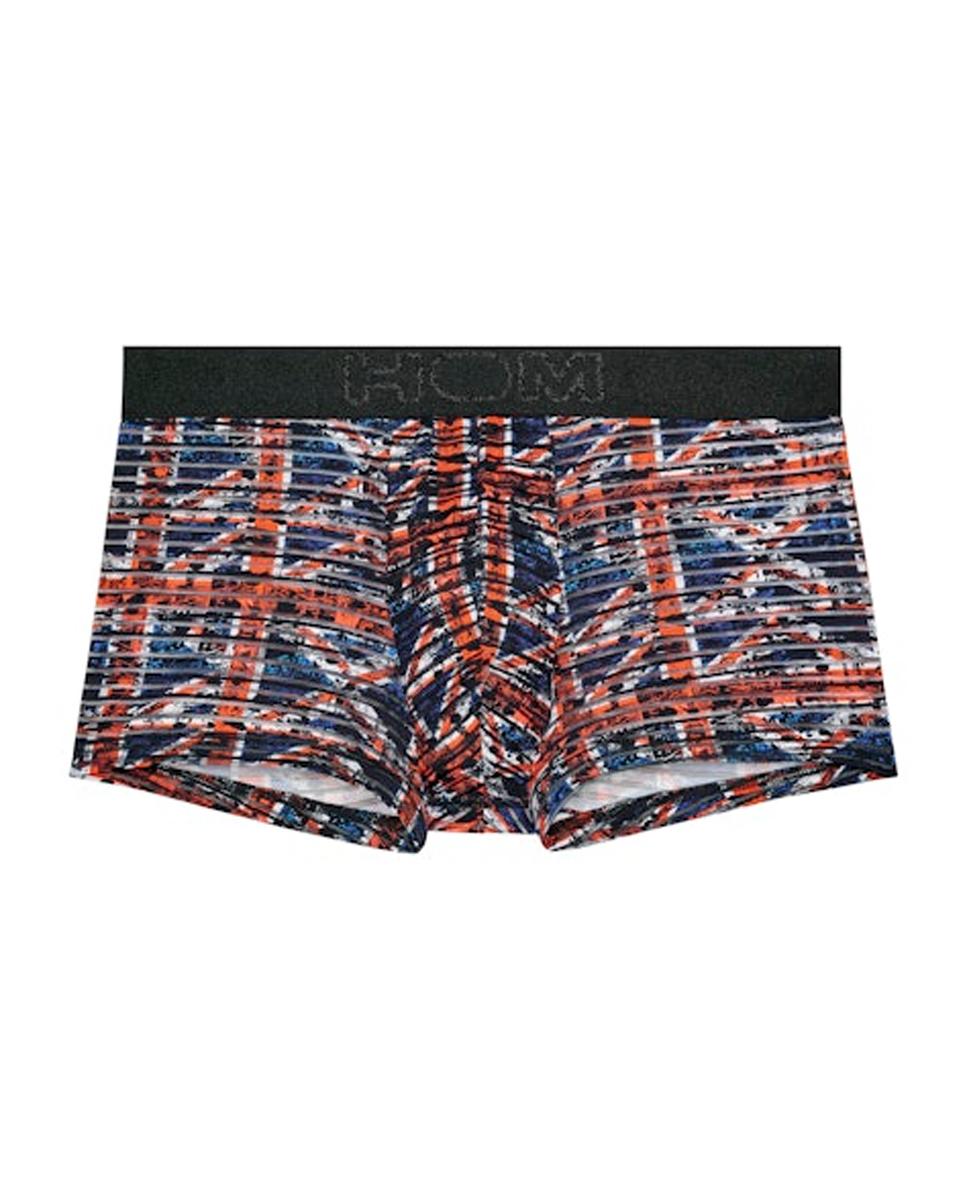 Imagen 0 de Bóxer de punto cerrado en poliamida estampado de hombre Azul