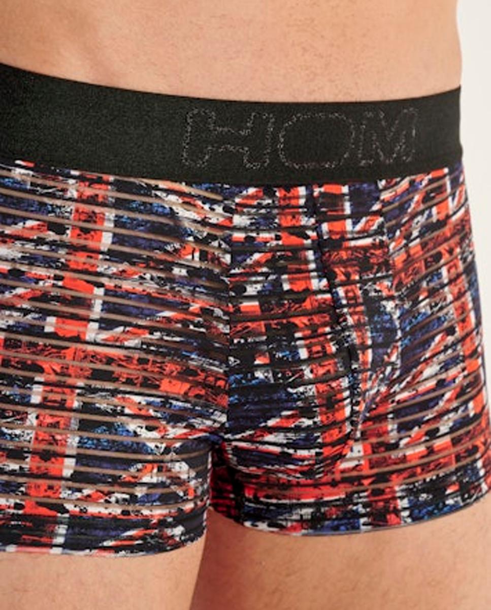 Boxers de Malha Fechada em Poliamida com Estampado Azul-4